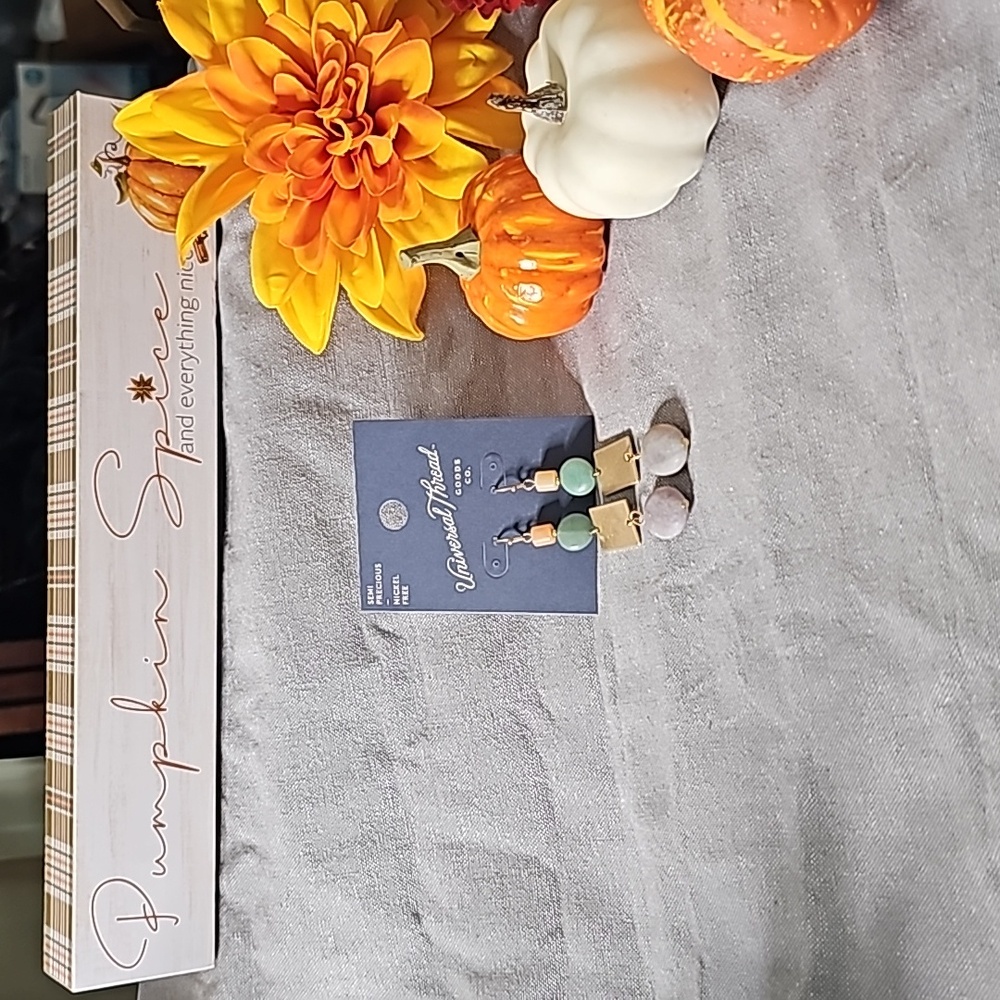 NWT Semi Precious, Nickel Free, Universal Thread Goods Co. Dangle Earrings